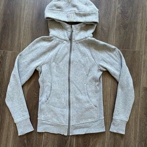 Lululemon Gray Scuba Full-zip Hoodie (size 4)